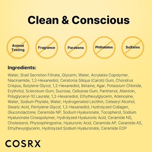 COSRX Advanced Snail Mucin Glass Glow Hydrogel Mask