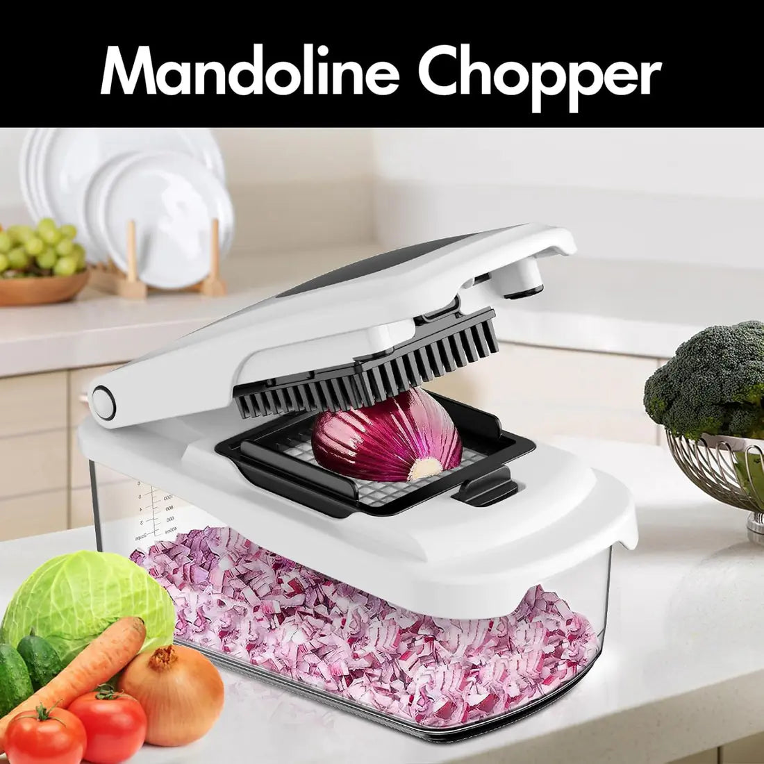 Multifunctional Vegetable Chopper With Container