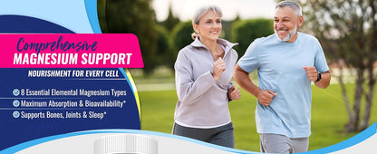 Magnesium Complex Supplement 8 Elemental 1000mg