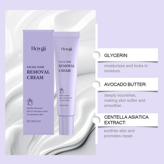 Painless Facial Hair Removal Cream