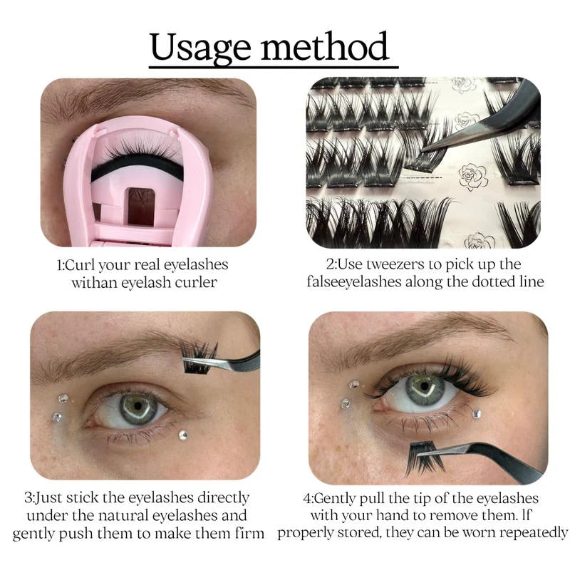 Glue-Free DIY Eyelash Set