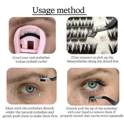 Glue-Free DIY Eyelash Set