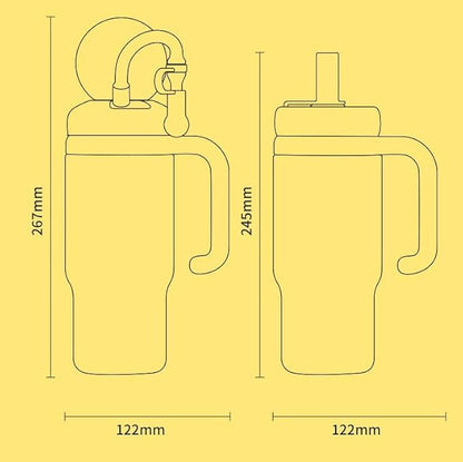 Stainless Steel Whale Fountain Tumbler