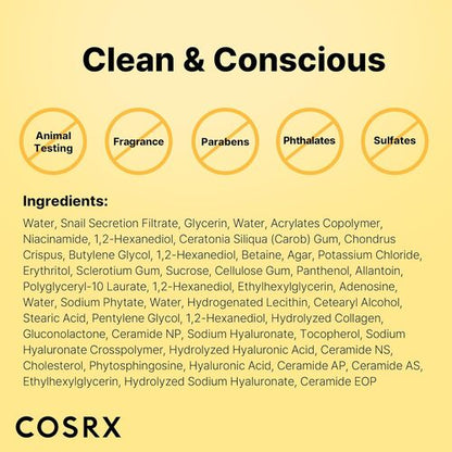 COSRX Advanced Snail Mucin Glass Glow Hydrogel Mask