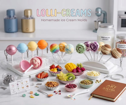 Lollipop Ice Cream Maker, Homemade Popsicle Molds(5 pcs)