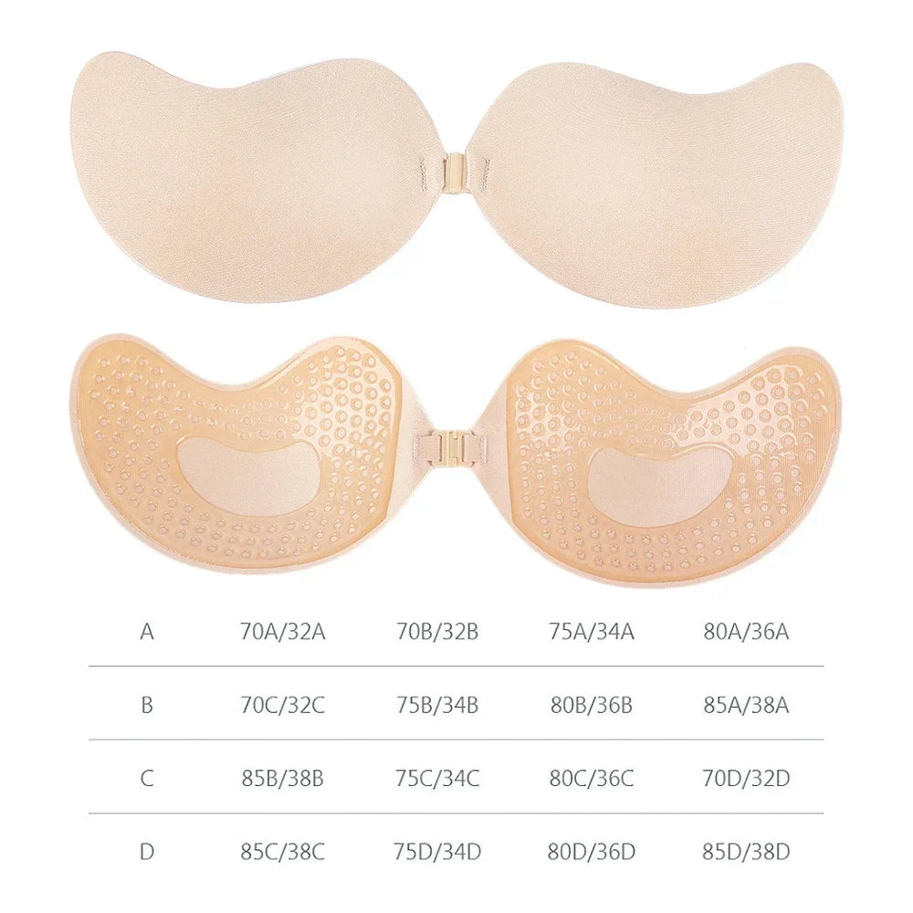 Invisible Strapless Adhesive Stick Bra