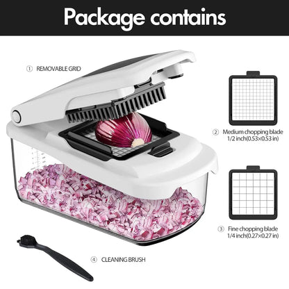 Multifunctional Vegetable Chopper With Container