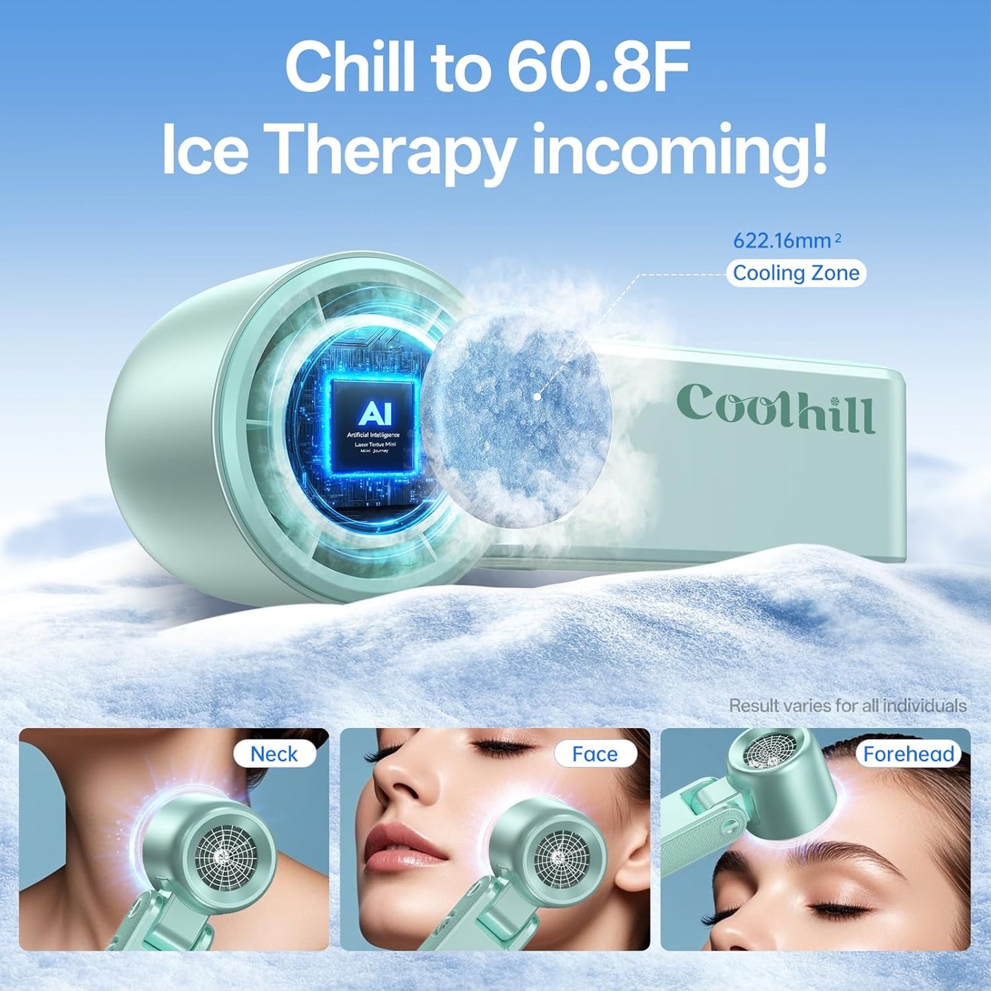 Turbo Ice Cooling Handheld Fan