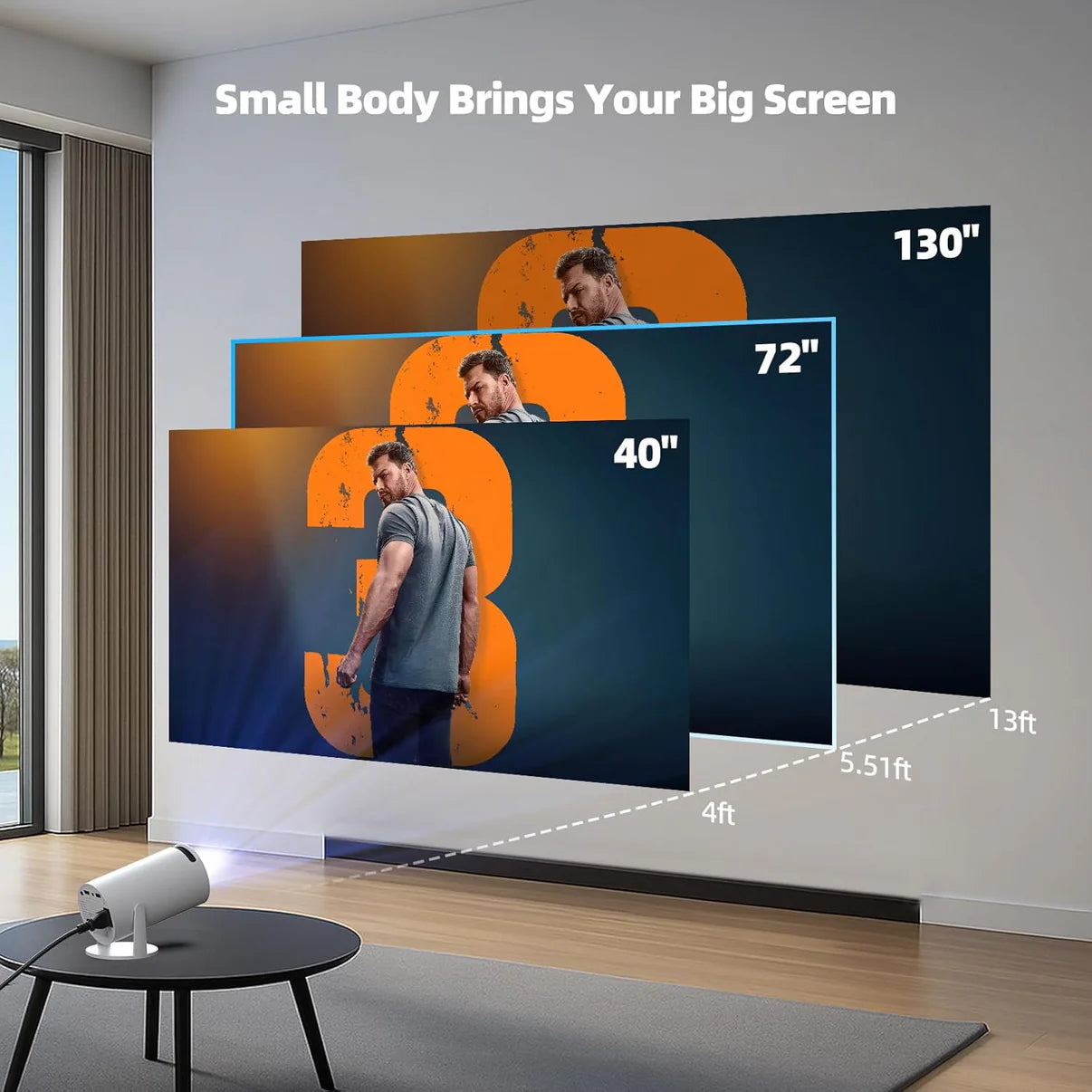 Transpeed Smart Home Projector