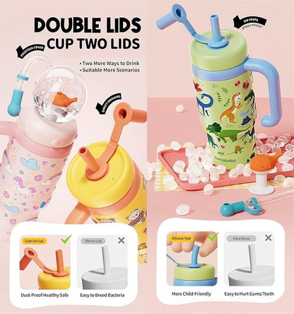 Stainless Steel Whale Fountain Tumbler