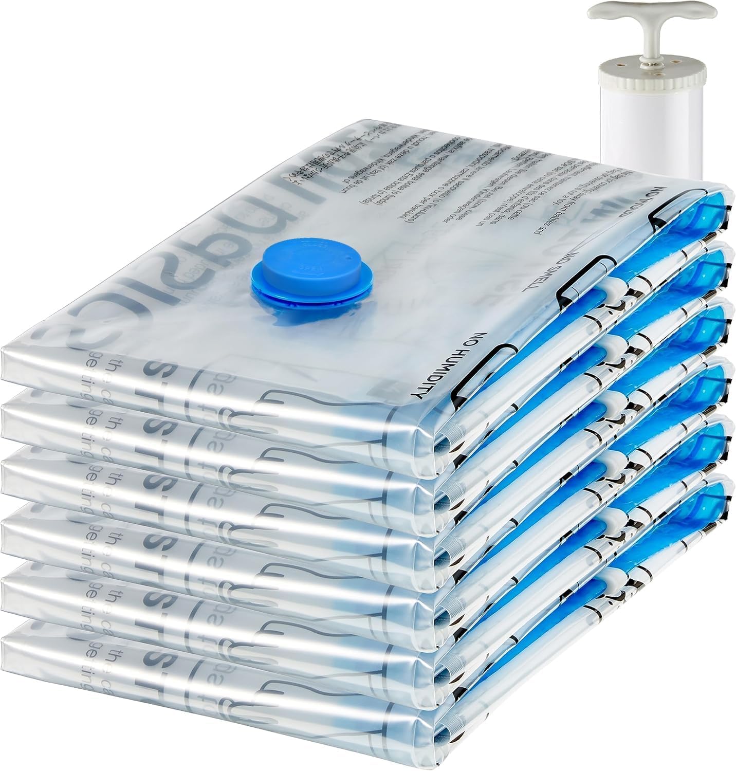 UltraShrink Vacuum Storage Bags with Hand Pump(6 Pcs)
