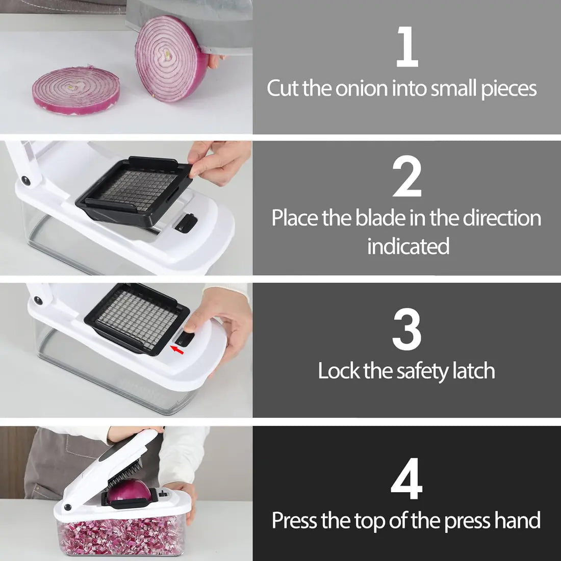 Multifunctional Vegetable Chopper With Container