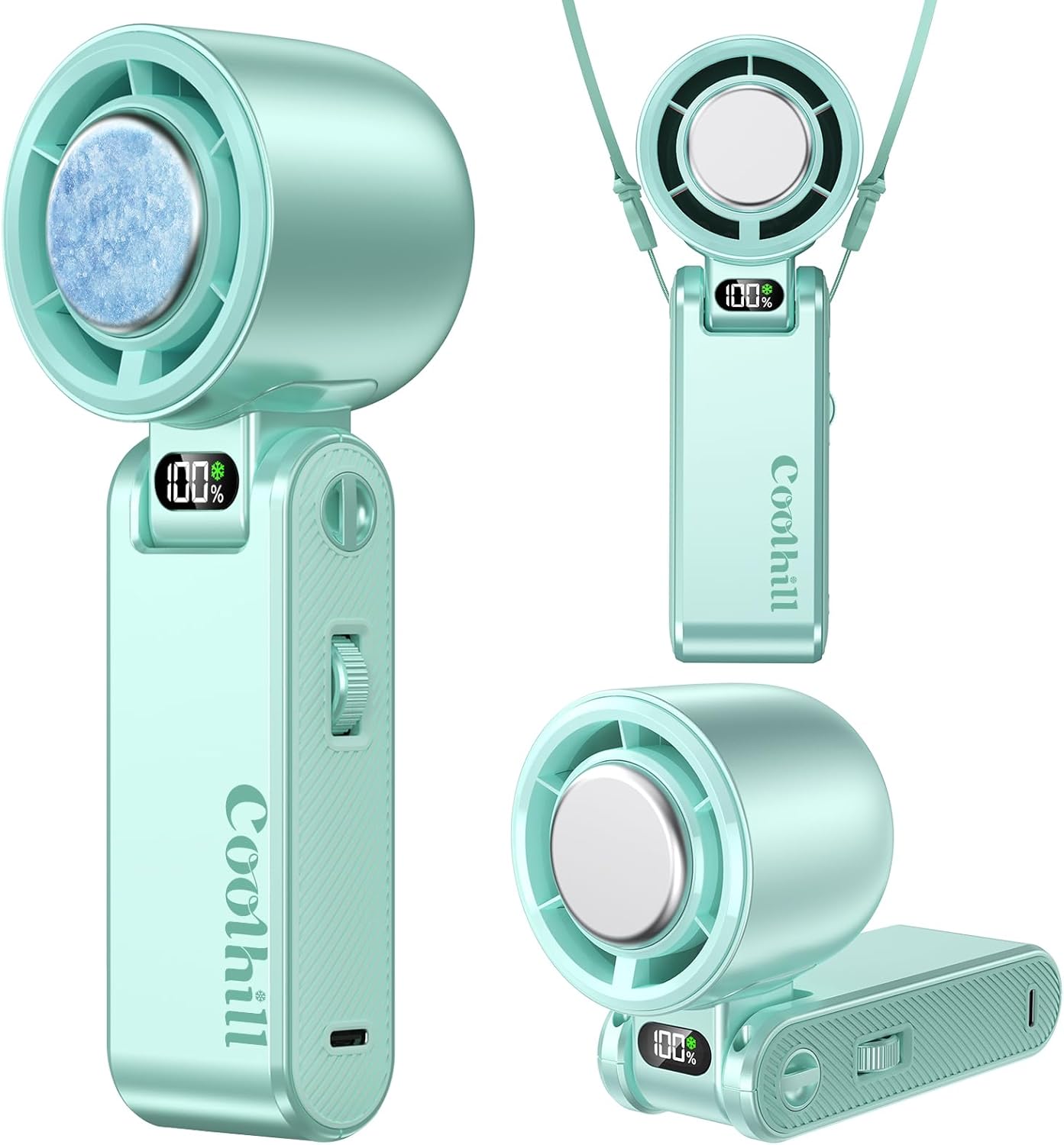 Turbo Ice Cooling Handheld Fan