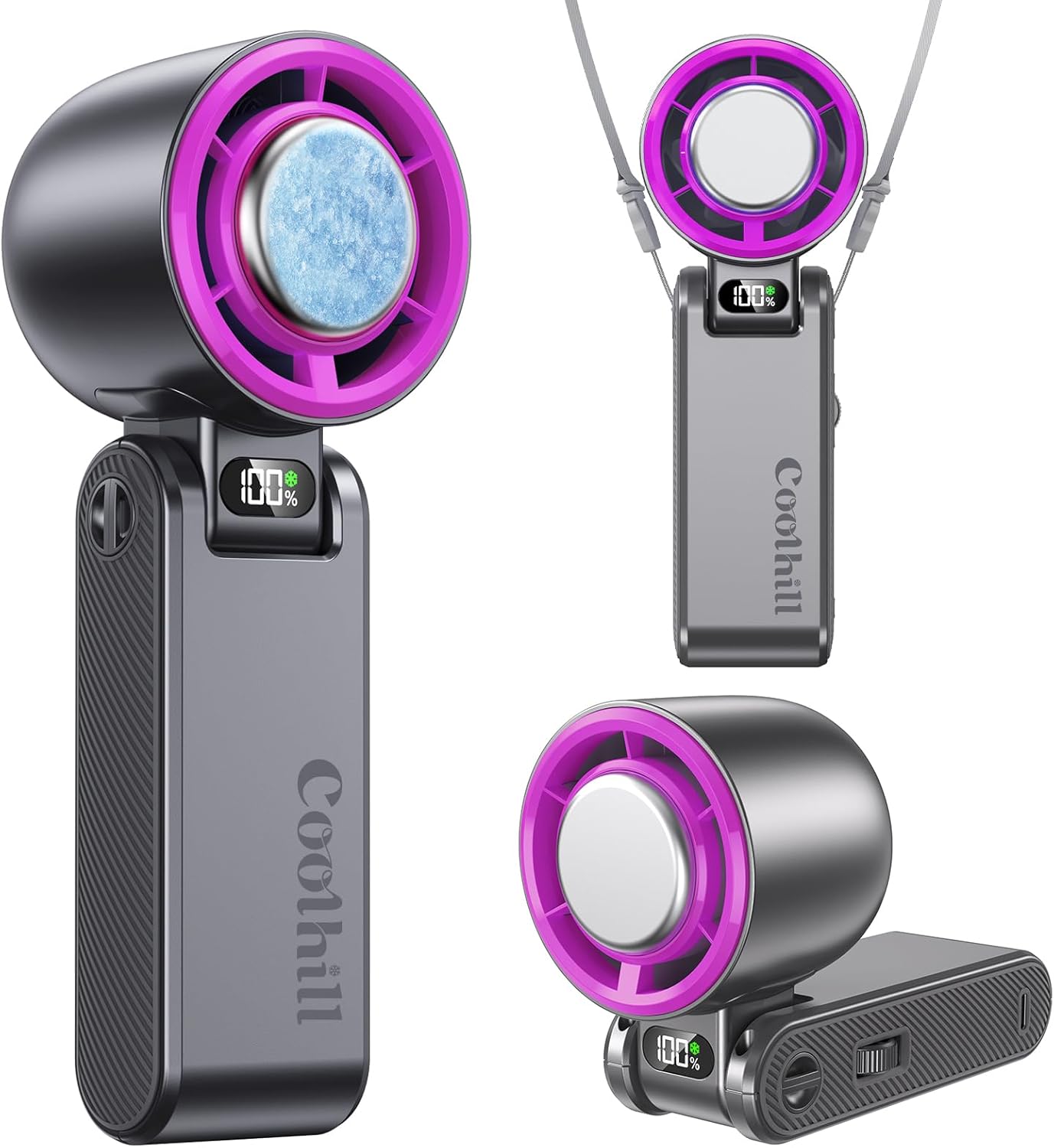 Turbo Ice Cooling Handheld Fan
