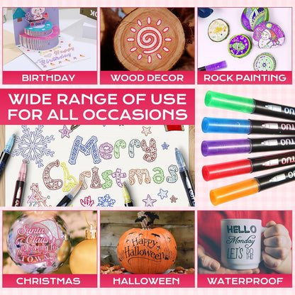 Glitter Outline Paint Markers