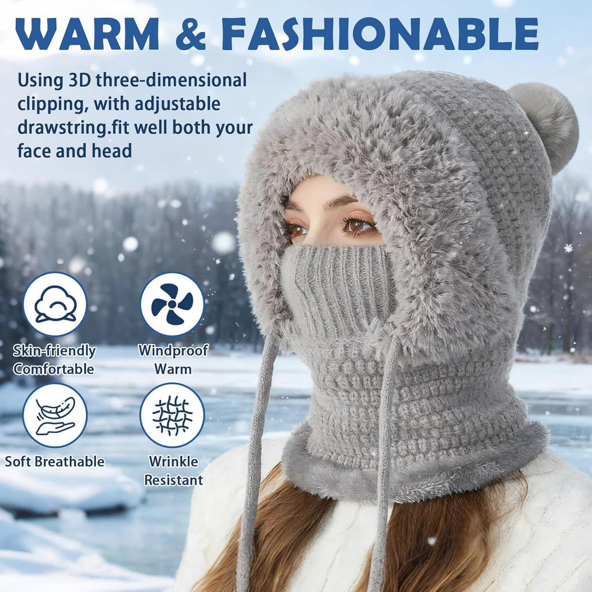 SnowHaven Women’s 3-in-1 Beanie