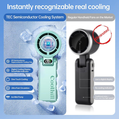 Turbo Ice Cooling Handheld Fan
