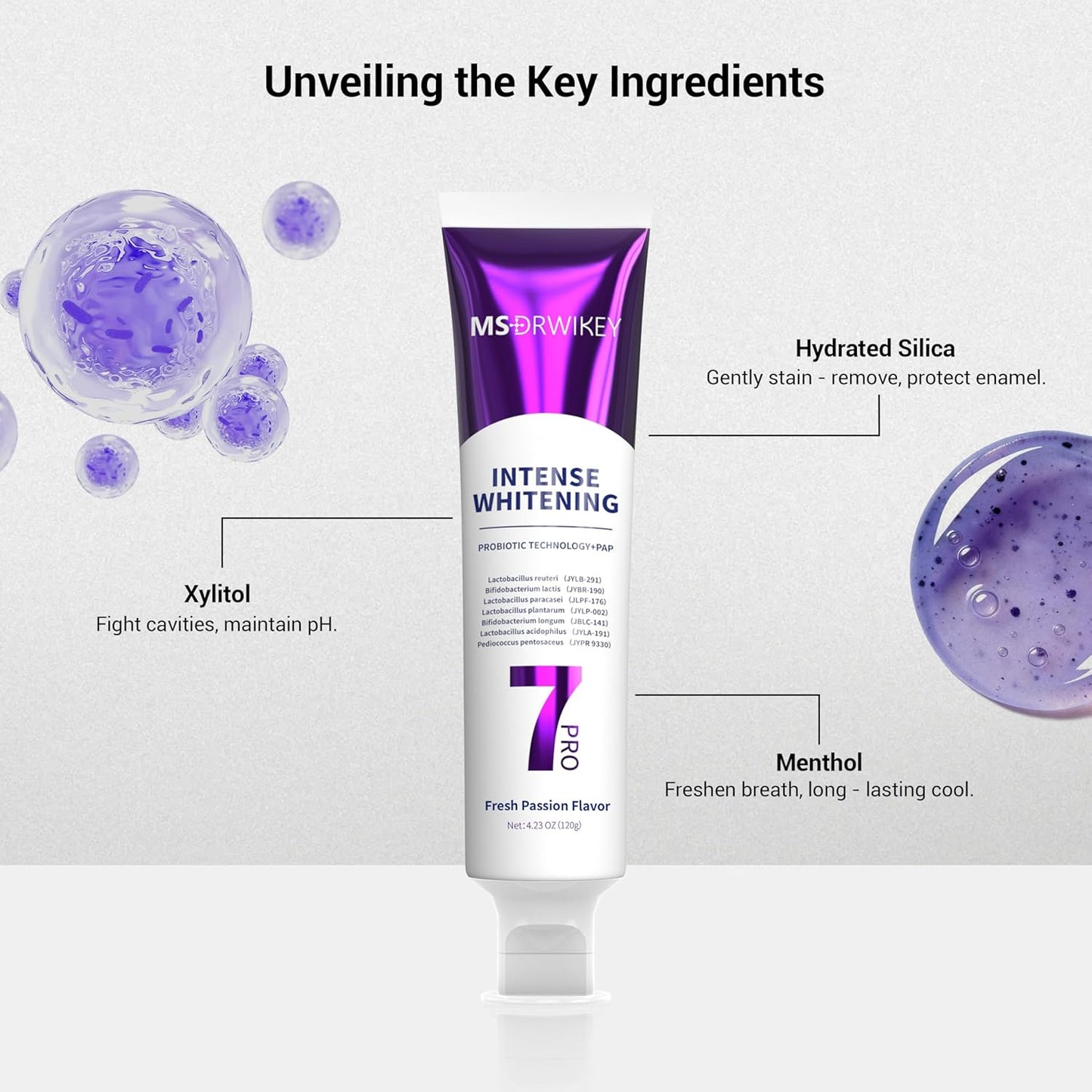 MSDRWIKEY Deep Smile Whitening Toothpaste