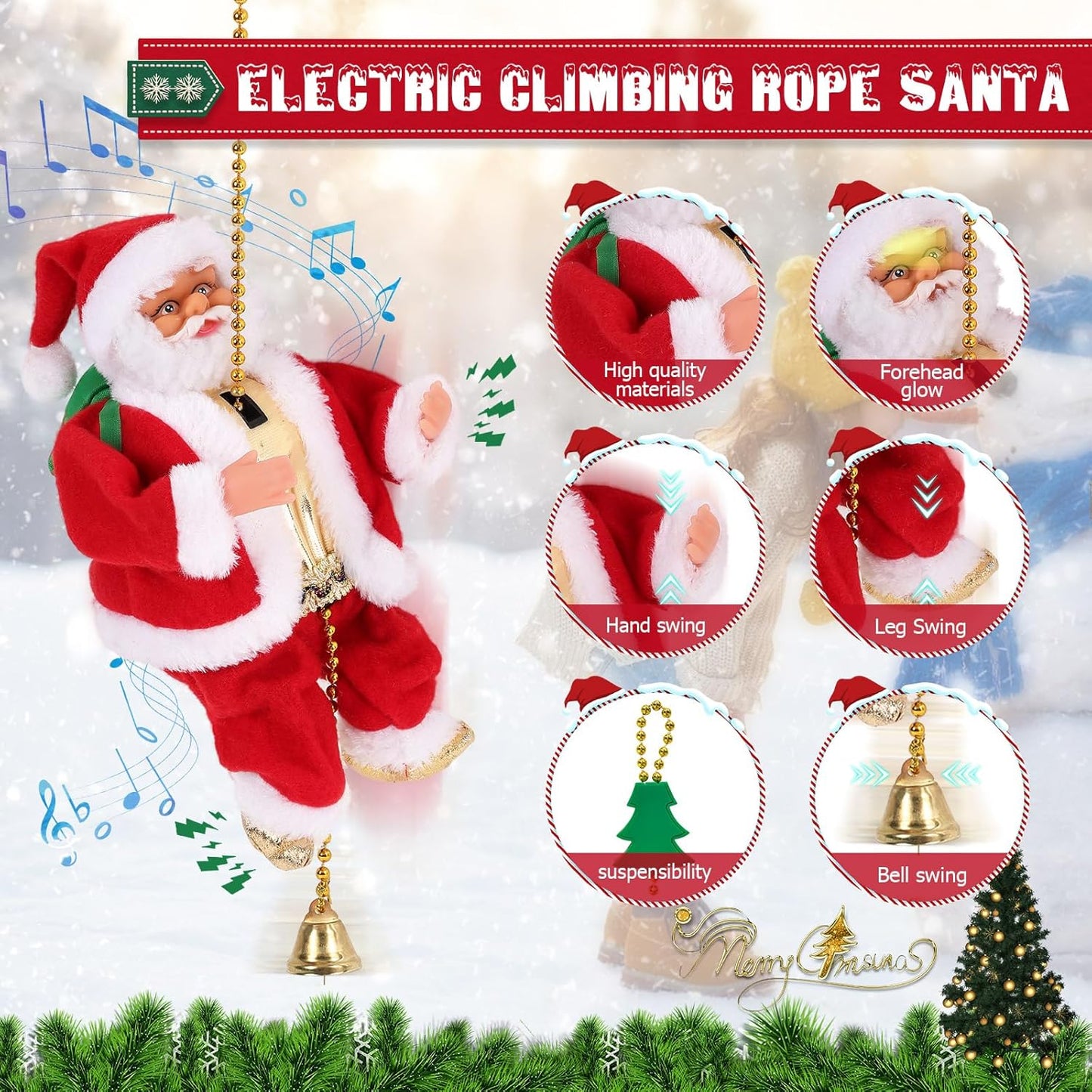 Climbing Santa