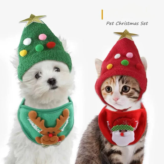 Pet Christmas ( Hat + Scarf )