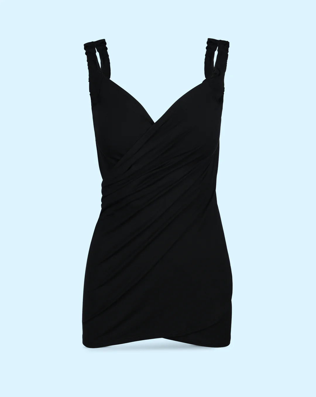 MINI BAMBOO WRAP DRESS COVER-UP