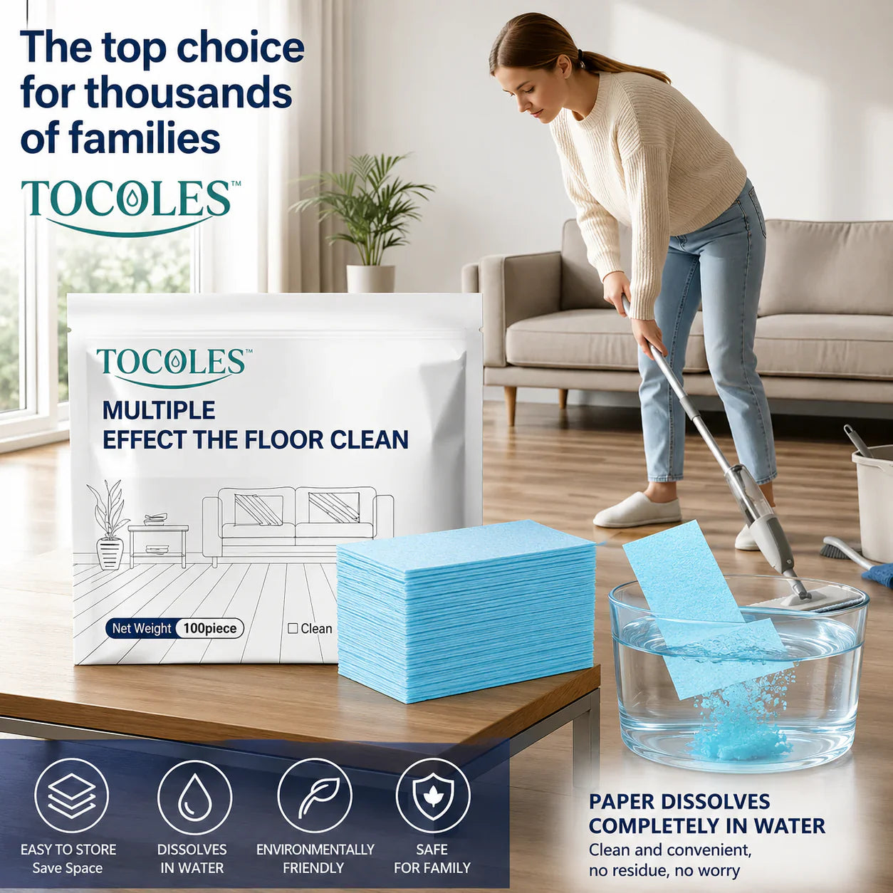 Floor Cleaning Tablets — Multi-Surface Cleaner