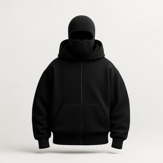 Balaclava Zip Hoodie – Unisex Hip Hop Jacket