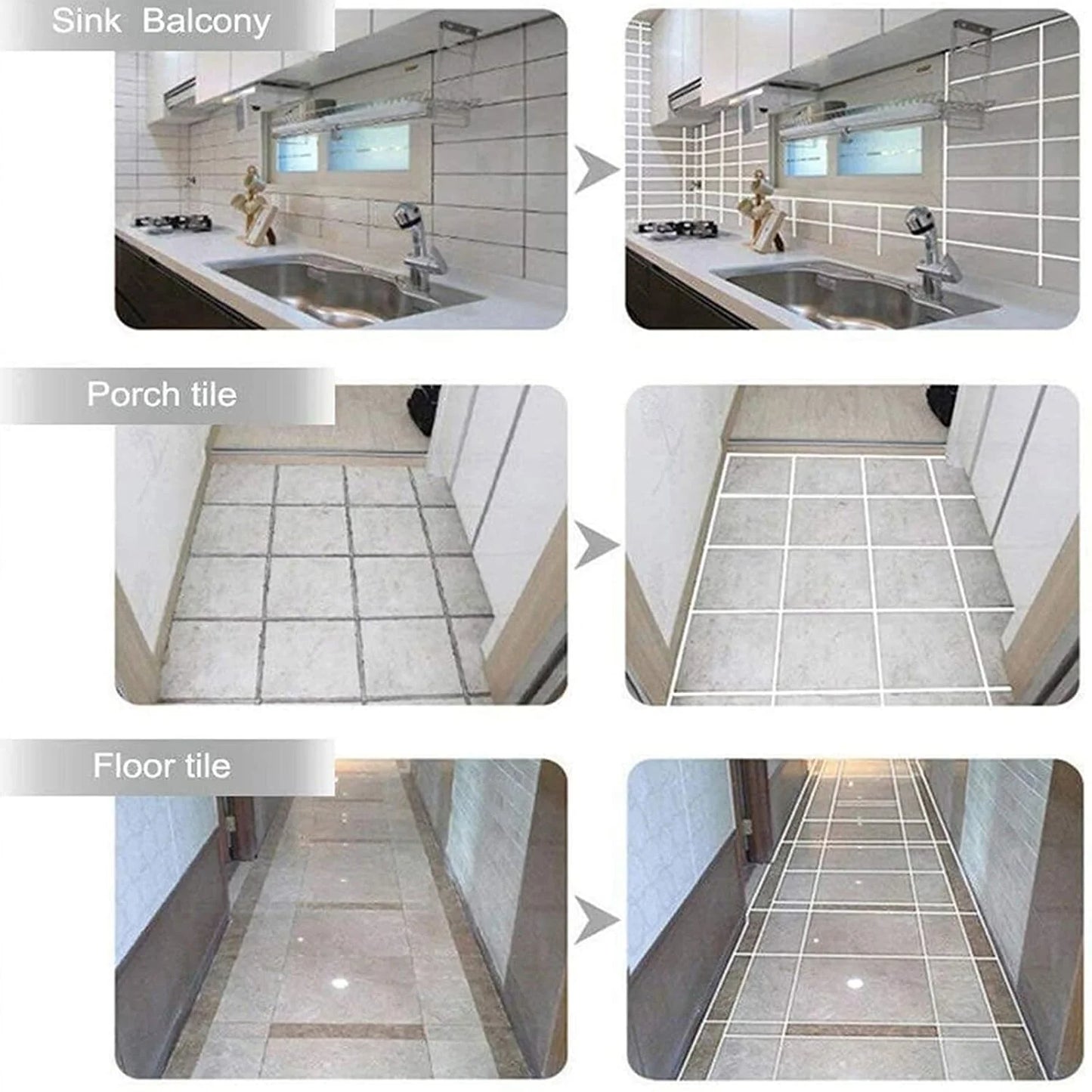 9-in-1 Silicone Caulking Tools Set