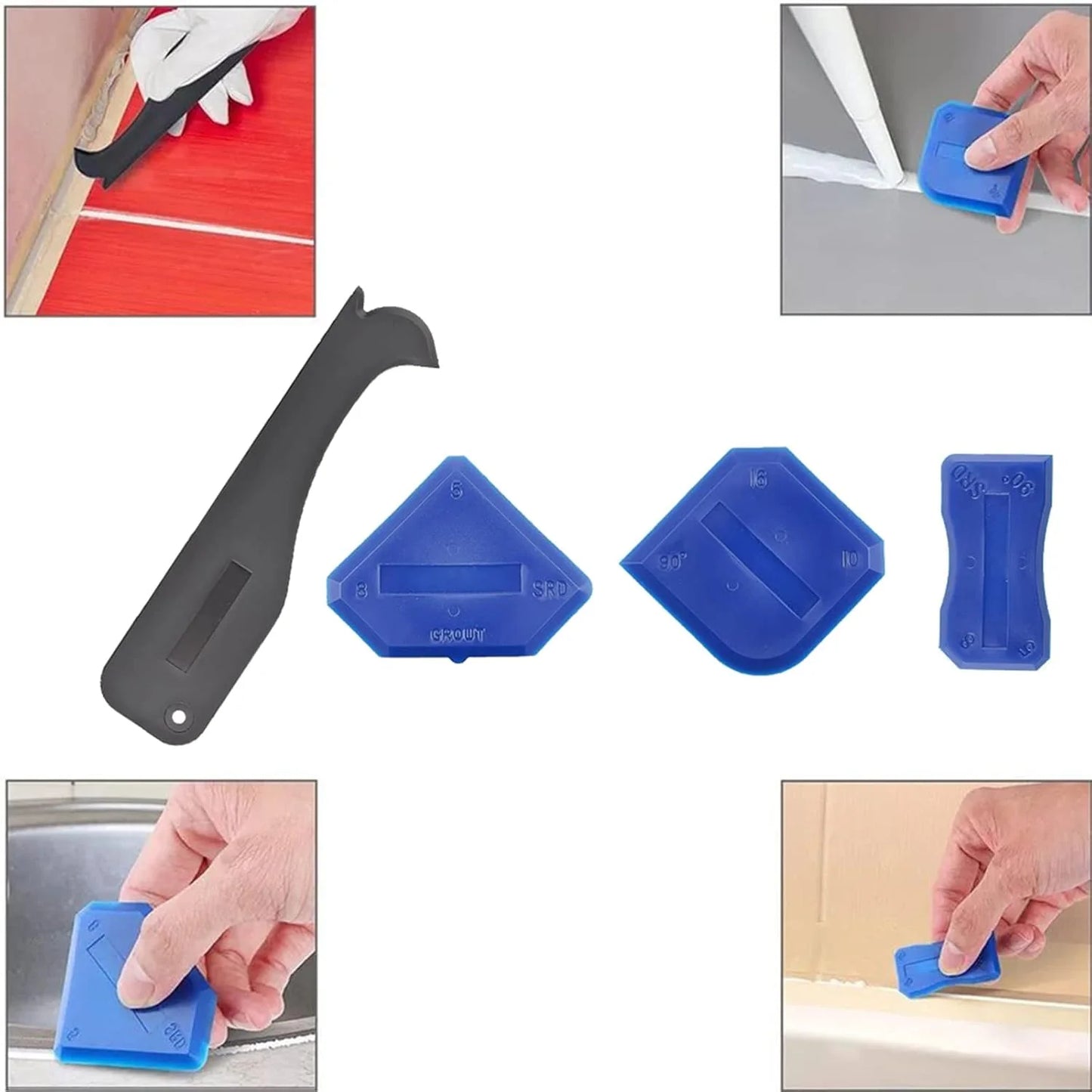 9-in-1 Silicone Caulking Tools Set