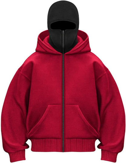 Balaclava Zip Hoodie – Unisex Hip Hop Jacket
