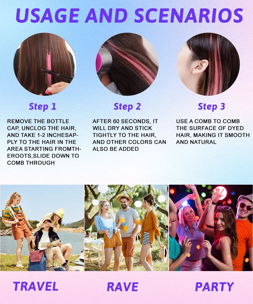 13 Color Temporary Hair Dye