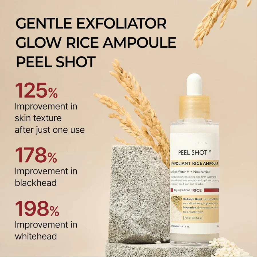 SilkGlow Rice Ampoule Exfoliant Set