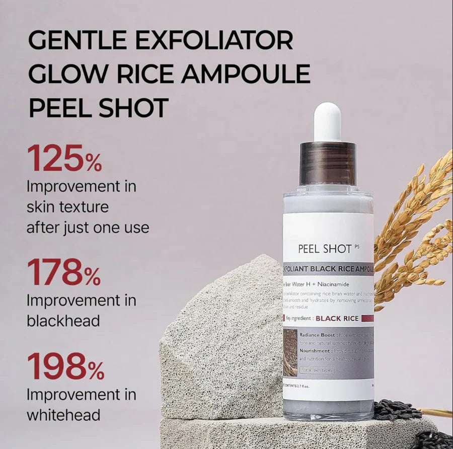 SilkGlow Rice Ampoule Exfoliant Set