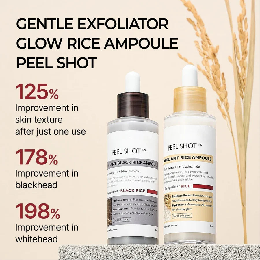 SilkGlow Rice Ampoule Exfoliant Set