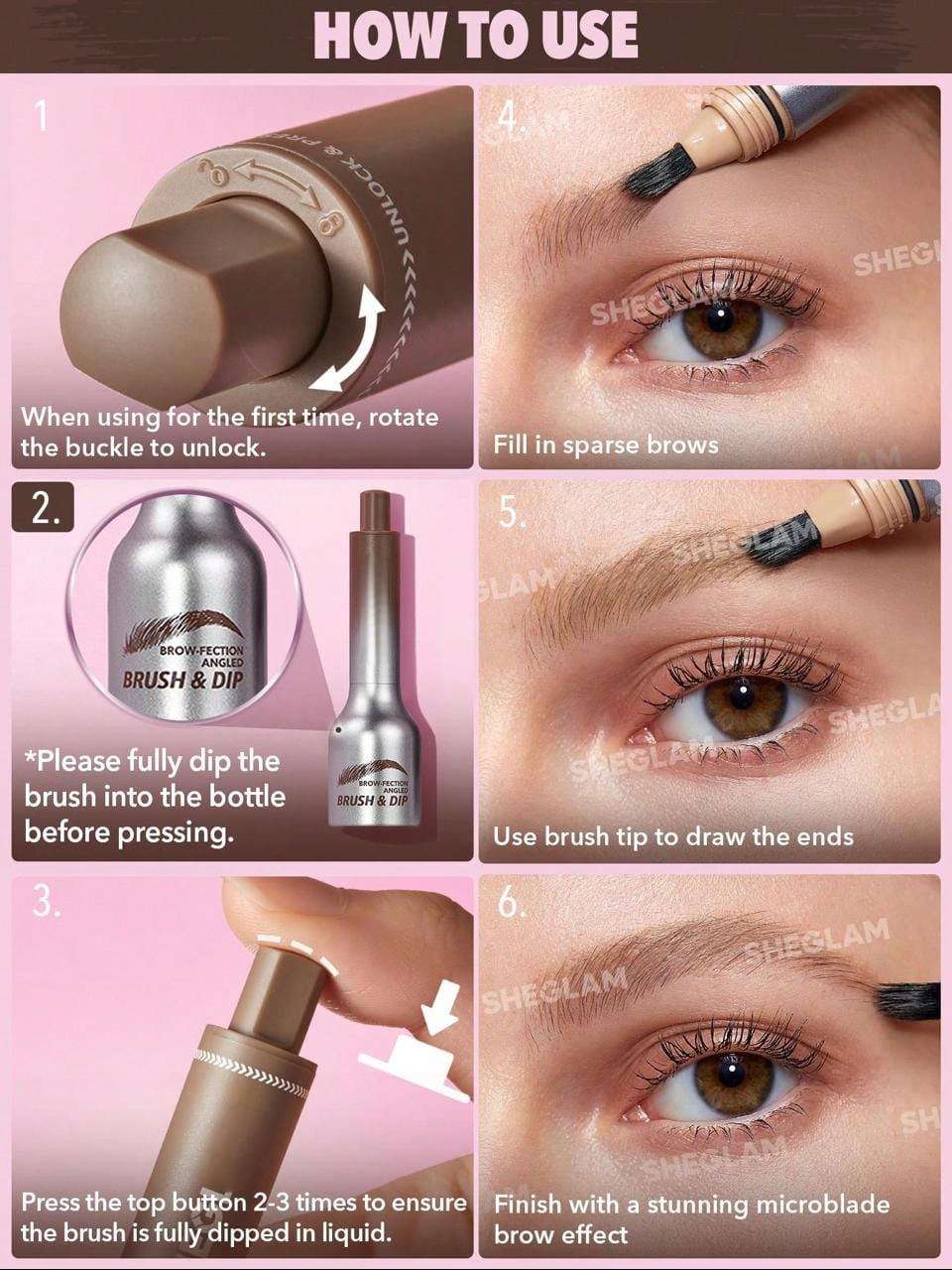 Brow-Fection Angled Brush & Dip-Truffle