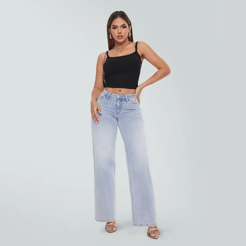 Mid-Low Rise Baggy Jeans